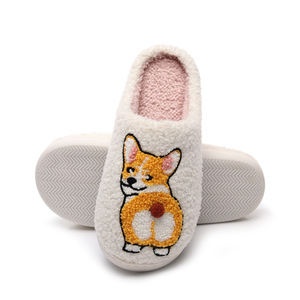 <span class=keywords><strong>Pantofole</strong></span> di lana <span class=keywords><strong>imbottite</strong></span> calde per gli amanti degli animali domestici invernali Corgi - Product Image 3