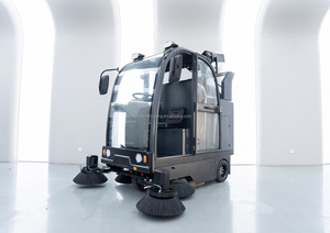 Nuovo Design Spazzatrice Elettrica Semovente per la Pulizia di Strade e Aree Pubbliche, Macchina Spazzatrice Stradale 180L per la Raccolta della Polvere - Product Image 5