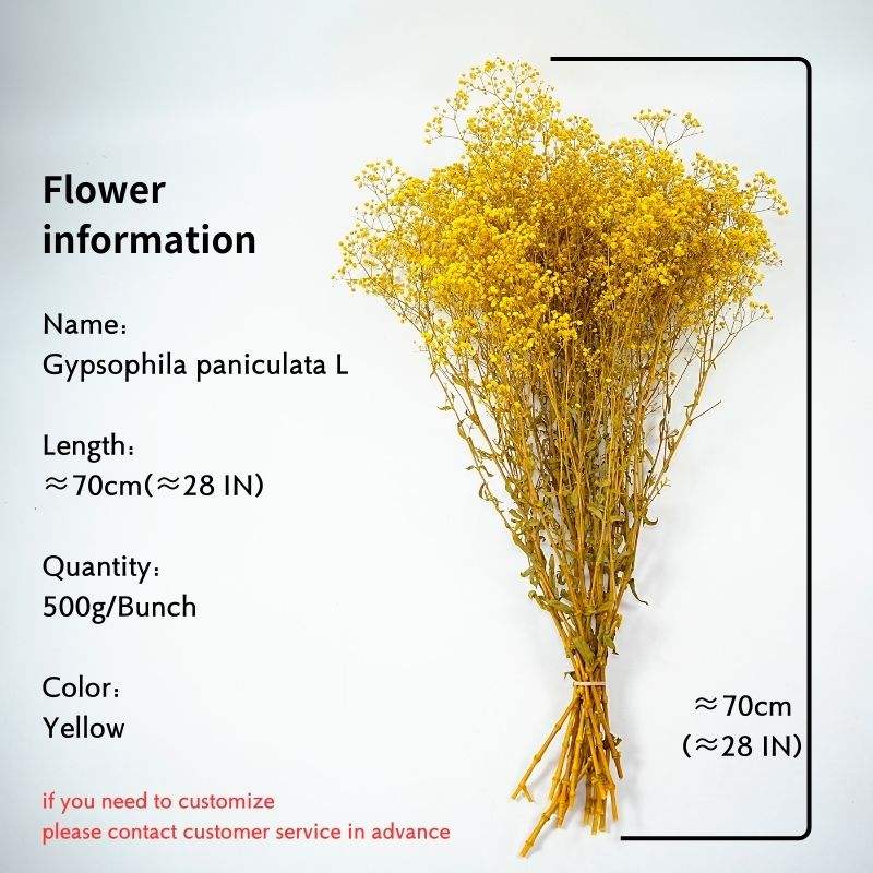 Amarillo (cantidad: 500 g/paquete) es 28 pulgadas de largo