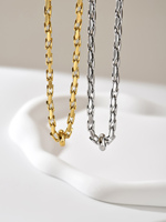 Collier en chaîne de corde en acier inoxydable, longueur réglable, bijoux classiques pour les fêtes, cadeau
