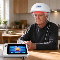 Casque de thérapie PBM à LED infrarouges proches 810 nm avec ondes alpha 10 Hz 40 Hz pour le bien-être cérébral, le soin du cuir chevelu et le soutien cognitif