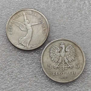 1928,1930,1931,1932 Polen 5 Zlotys antieke stijl herdenkingsmunten, geschenken, woondecoratie - Product Image 4