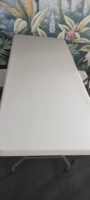 Table à chevalet robuste de 180cm, table de jardin, table longue pliante