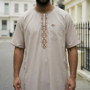 En kaliteli <span class=keywords><strong>Al</strong></span> Aseel fas erkek nefes Polyester arapça jujueid düğün cami için Thawb dini giyim - Product Image 2