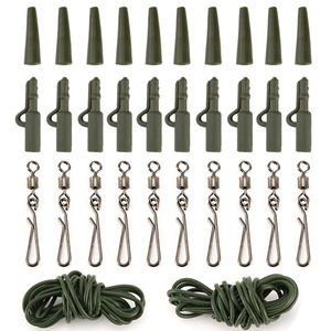 [Soldes Exceptionnelles] Kit d'Accessoires <span class=keywords><strong>de</strong></span> Pêche à la Carpe <span class=keywords><strong>de</strong></span> Style Européen 32 Pièces avec Manchons en Silicone et Composants <span class=keywords><strong>de</strong></span> Grande Taille - Product Image 4