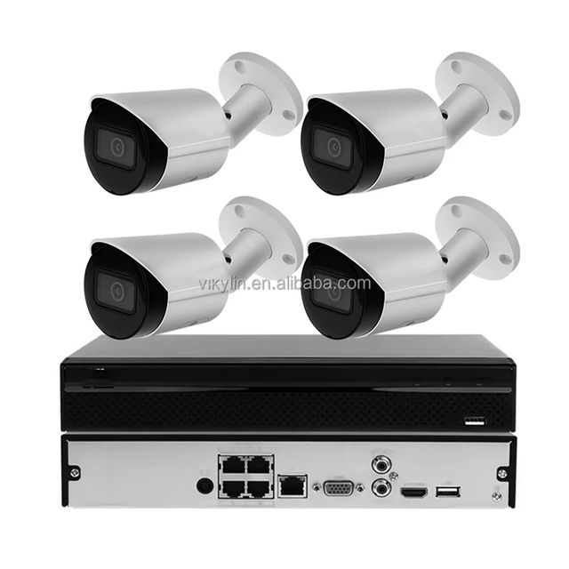 Original&OEM DH 8 MP Poe Nvr Security Bullet Camera System Outdoor Home Poe Nvr Kit Cctv Surveillance Security Camera System