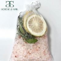 Garam Mandi Kristal S&Soak Natural Himalayan Essential Oil Aroma Lavender dengan Vitamin C dan Vitamin E, Kemasan Dapat Disesuaikan
