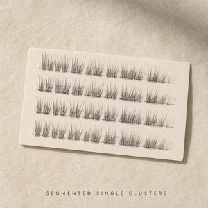 Cils inférieurs synthétiques sans colle, naturels, courts, 6-8 mm, bande fine et souple, style <span class=keywords><strong>japonais</strong></span> et coréen, segmentés, pour usage quotidien - Product Image 5