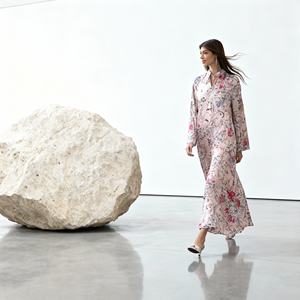 Abaya en polyester avec strass thermocollants de luxe pour femmes musulmanes, robe de soirée élégante sur mesure avec option de vente en gros - Product Image 3