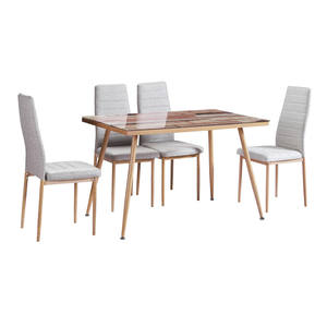 مجموعة طاولة طعام بها 4 كراسي مصنوعة في الصين بتخفيضات كبيرة وهي أثاث لغرفة الطعام ويتميز بحمايتها من أشعة الشمس فوق البنفسجية - Product Image 6