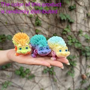 Vashine Jouets hérissons flexibles en cristal imprimés en 3D, souvenir du zoo, PLA, figurine créative pour enfants, emballage original, unisexe - Product Image 2