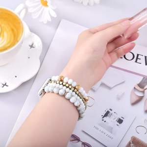 <span class=keywords><strong>Bracelet</strong></span> Boho perlé pour <span class=keywords><strong>Apple</strong></span> <span class=keywords><strong>Watch</strong></span> 42/44/45mm 9 8 7 <span class=keywords><strong>SE</strong></span> femmes perles de cristal faites à la main <span class=keywords><strong>bracelet</strong></span> de montre extensible pour IWatch Ultra - Product Image 6