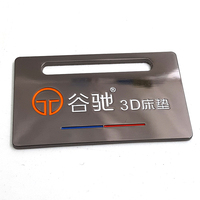 Etiquette métallique pour matelas de canapé personnalisée plaque signalétique avec logo d'usure en corde étiquettes métalliques à coudre accessoires métalliques pour meubles