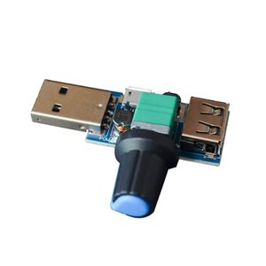 Régulateur de vitesse de ventilateur USB, régulateur de vitesse et de volume du vent, dissipation thermique, silencieux, multi-vitesses, bureau, dortoir, chevet, mini - Product Image 3