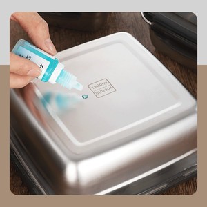 Crisper Keep Fresh Stainless Steel 304 <strong>Storage</strong> Box with Silicone Seal Stackable Organizing <strong>Boxes</strong> Food <strong>Fridge</strong> Organizer - Product Image 4