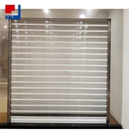 Porte à enroulement transparente automatique commerciale, porte à enroulement électrique extérieure pour supermarché