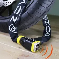 Suministro de fábrica 120dB Alarma de seguridad <span class=keywords><strong>antirrobo</strong></span> Cadena de acero inoxidable de seguridad pesada para motocicleta y <span class=keywords><strong>bicicleta</strong></span> - Product Image 5