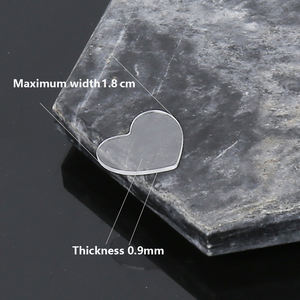 เครื่องประดับแซฟไฟร์รูปหัวใจแบบเรียบง่าย สไตล์พังก์  ออกแบบตามสั่งจากโรงงาน  คุณสมบัติป้องกันรอยขีดข่วน ดีไซน์สำหรับทั้งชายและหญิง - Product Image 5