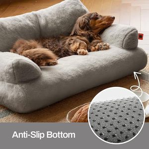 Hersteller Niedlich Einzigartig Komfortabel Anti Stress Weich Plüsch Rechteck Hund Katzen bett Home Warm Winter Lustig Plüsch Großes Hunde bett - Product Image 3