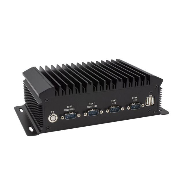 OEM ODM Intel Core I3 I5 I7 I9 Fanless Indulstrial Embedded PC 2 LAN 6 RS232 RS485 GPIO for Industrial Automation IOT Gateway