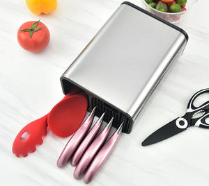 Vente chaude Articles Ménagers <span class=keywords><strong>Cookit</strong></span> cuisine Économiseur D'espace Universel Multi-fonction Couteau Ustensile Organisateur Supports De Stockage - Product Image 2