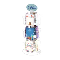 Présentoir de table économique pour cartes de vœux 4x6 pouces avec 12 poches en fil métallique, présentoir en fil métallique, présentoir métallique sur pied, présentoirs métalliques