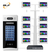 Vidéophone intelligent Tuya 10.1 pouces avec écran tactile IPS 7 pouces, interphone WDR, vision nocturne 2K HD, résistant aux intempéries, contrôle d'accès multi-unités 8