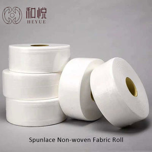 Rouleau <span class=keywords><strong>de</strong></span> serviettes jetables en tissu non tissé Spunlace (Viscose/Polyester) - Écologique, respirant, motif uni/maillé, léger, brut - Product Image 2