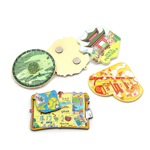 Aimants de réfrigérateur souvenirs de ville et de complexe hôtelier, aimants métalliques personnalisés pour le branding et le marketing - Product Image 2