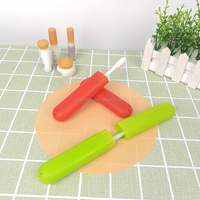 Étui de voyage de luxe portable en plastique PP pour brosse à dents avec couvercle et tube de brosse à dents fait main