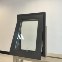 Nouvelle conception, style moderne, fenêtre à battant personnalisée en aluminium pour salle de bain et cuisine