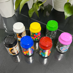 Kaleng Soda 3.5 Custom 100ml, Stoples Plastik untuk Permen, Kue Kering, Permen Jeli, Bunga Herbal Kering, Kemasan Stoples Plastik dengan <span class=keywords><strong>Label</strong></span> - Product Image 6