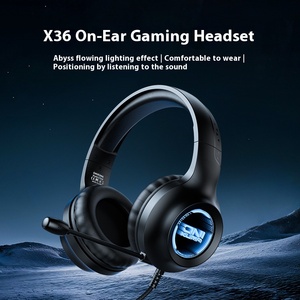 <span class=keywords><strong>Onikuma</strong></span> หูฟัง X36แบบมีสาย <span class=keywords><strong>USB</strong></span> 3.5MM RGB หูฟังครอบหูหูฟังสำหรับเล่นเกมหูฟังตัดเสียงรบกวน - Product Image 5