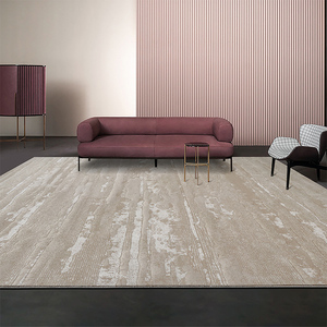 Alfombra Tejida a Máquina Modelo Nuevo Dsermer, Alfombra Antideslizante Beige para Sala de Estar - Product Image 3