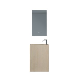 Lavabo de pie de una pieza con pedestal, pequeño lavabo con colores intercambiables - Product Image 4