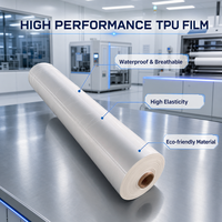Film TPU transparent sur mesure, imperméable, respirant, haute élasticité, polyuréthane thermoplastique pour vêtements et gants d'extérieur