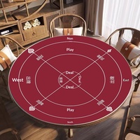 Tapis de poker transfrontalier style influenceur pour Game Guan Dian, antidérapant, résistant à l'abrasion, silencieux, en caoutchouc naturel, modèle 002