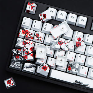 Keycaps DYE-SUB Plum bloom 111 touches profil OEM espagne Keycaps pour clavier DE jeu mécanique ES <span class=keywords><strong>FR</strong></span> FI DE ISO Keycaps - Product Image 5
