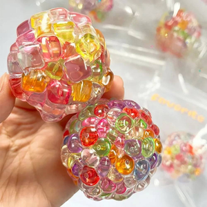 Wholesale Crunchy <b>Squishy</b> Balls Ice Beads Stress Relief Toy Super Soft Sensory Fidget Toys for Kids Adults - Product Image 2