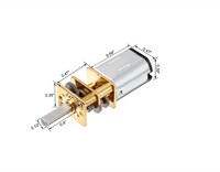 Mesin Mainan Robot Mobil RC, Pengurang Kecepatan Mikro Motor Gear Box Mini dengan 2 Terminal untuk Robot Mobil RC Model DIY