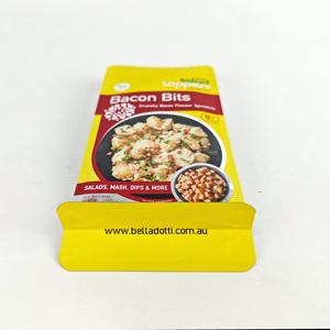 Bolsas de fondo plano de plástico impresas personalizadas Bolsas de comida de grado alimenticio para café, té, nueces, bolsas de pie Heal Seal - Product Image 5