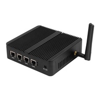Mini PC sans ventilateur HelorPC, processeur Intel Ce-leron N2830, RAM DDR3, MSATA SDD, 4 Gigabit Ethernet, WiFi, routeur VPN Pfsense