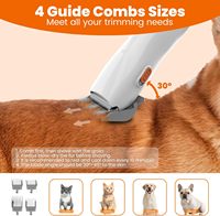 Kit de toilettage pour animaux tout-en-un à forte aspiration 12000Pa, faible bruit, tondeuse électrique pour chiens et chats, 3 vitesses réglables