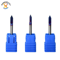 Outils CNC à flûte unique de Warrior Fraise en carbure monobloc Mèches de sculpture pour bois Support personnalisé ODM & OEM Revêtement Aitin