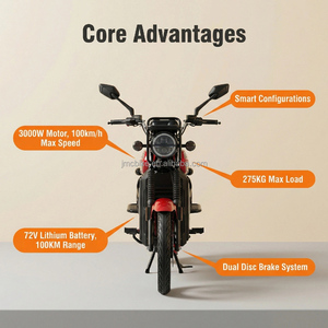 Moto électrique zéro émission 3000W 80km/h, vélo cargo longue portée pour le <span class=keywords><strong>transport</strong></span> urbain en Afrique - Product Image 6