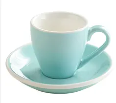 Итальянская керамическая и фарфоровая капучино эспрессо Кофейная чашка блюдце набор глазурованная Толстая настенная чашка Латте доступны в различных размерах