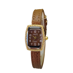 <span class=keywords><strong>Orologio</strong></span> <span class=keywords><strong>da</strong></span> Donna Dorato di Tendenza, 7 Colori, Quadrante Rettangolare, Cinturino in Pelle Testurizzata, Lussuoso <span class=keywords><strong>Orologio</strong></span> <span class=keywords><strong>da</strong></span> <span class=keywords><strong>Polso</strong></span> per l'Africa - Product Image 1
