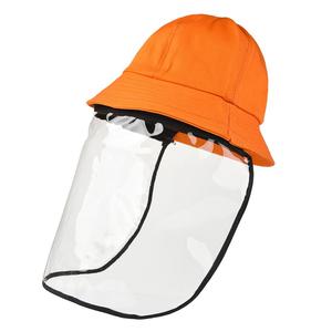 Anti niebla epidemia Eco amigable reutilizables claro TPU <span class=keywords><strong>protectora</strong></span> desmontable sombrero de pescador cara + escudo - Product Image 1