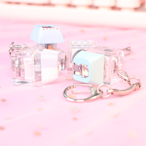 बिल्ली वर्ग एक्रिलिक अनुकूलित कीकैप फाइडेज कीचेन टॉय लेटरप्रेस मुद्रण रचनात्मक डिजाइन यांत्रिक कीबोर्ड वाटरप्रूफ - Product Image 5