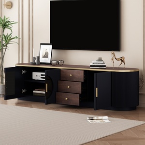 70,8'' Moderner Minimalistischer TV-Ständer für Fernseher bis zu 80 Zoll Unterhaltungscenter 3 Schubladen 1 Regal 2 Schränke Wohnzimmer - Product Image 3